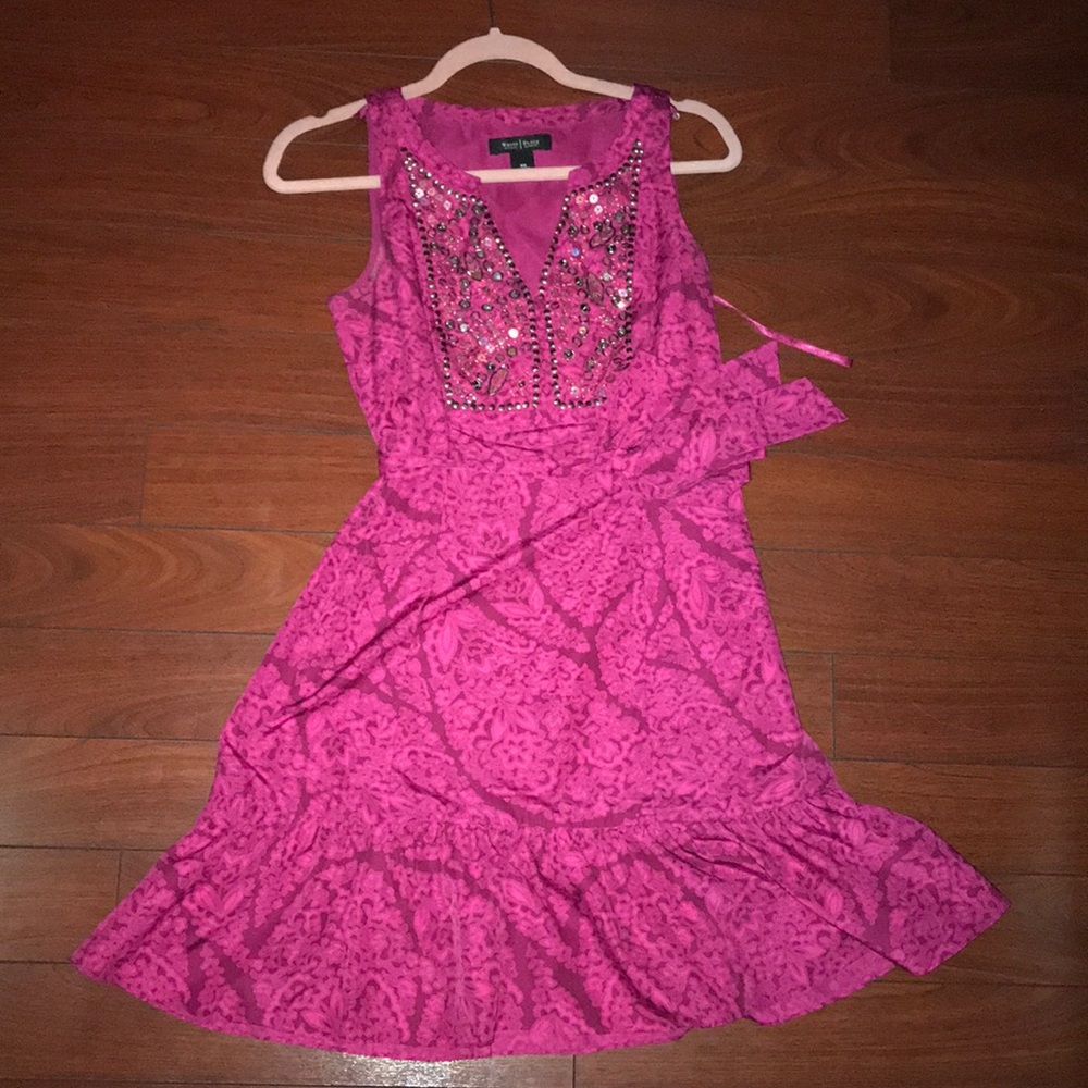 White House Black Market Fuschia Dress
